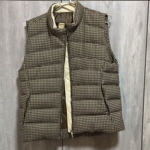 Men's Houndstooth Puffer Vest